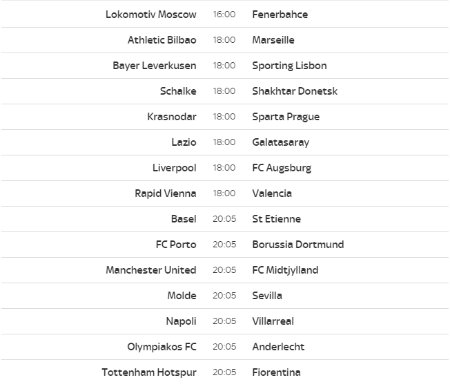 UEFA Europa League Round of 16 Draw – DPL365